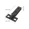 thumbnail image 5 of Luxshiny 1Set Black Stainless Steel Pivot Hinges for Doors Heavy Duty Shower Door Hardware Easy Installation, 5 of 8