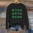 thumbnail image 6 of St Patricks Day Sweatshirt Women Four-Leaf Clover Print Shirt Long Sleeve Crew Neck Pullover Saint Patricks Day Shirt Irish Tops for Women, 6 of 6