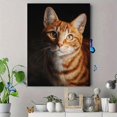 thumbnail image 4 of Qisvanset Ginger Tabby Cat Canvas Print 12x16 Inch Kitchen Hallway Art, 4 of 8