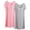 Gray1, variant on Jalioing 2 Pack Womens Nightgown Plus Size Short Sleeve Loose Sleep Shirts Summer Casual Night Dress Sleepwear