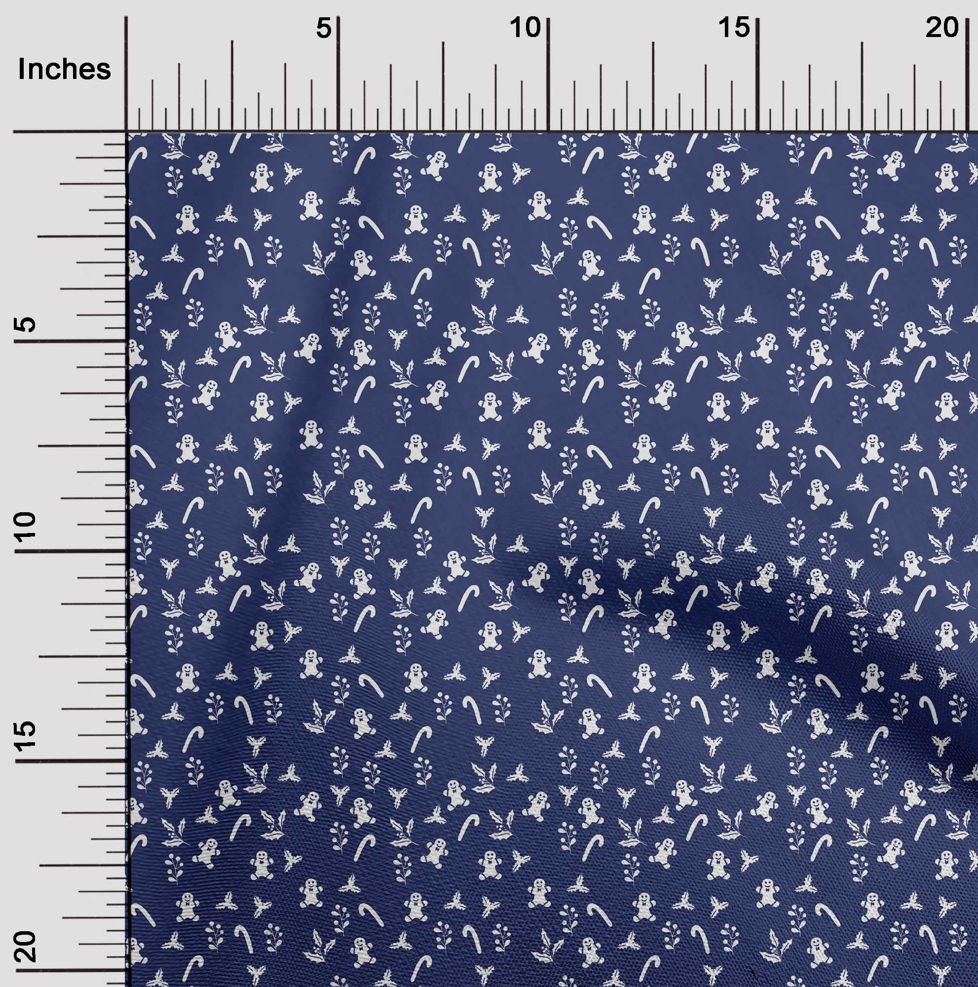 oneOone Viscose Jersey Dark Blue Fabric Christmas Diy Clothing Quilting Fabric Print Fabric By Yard 60 Inch Wide