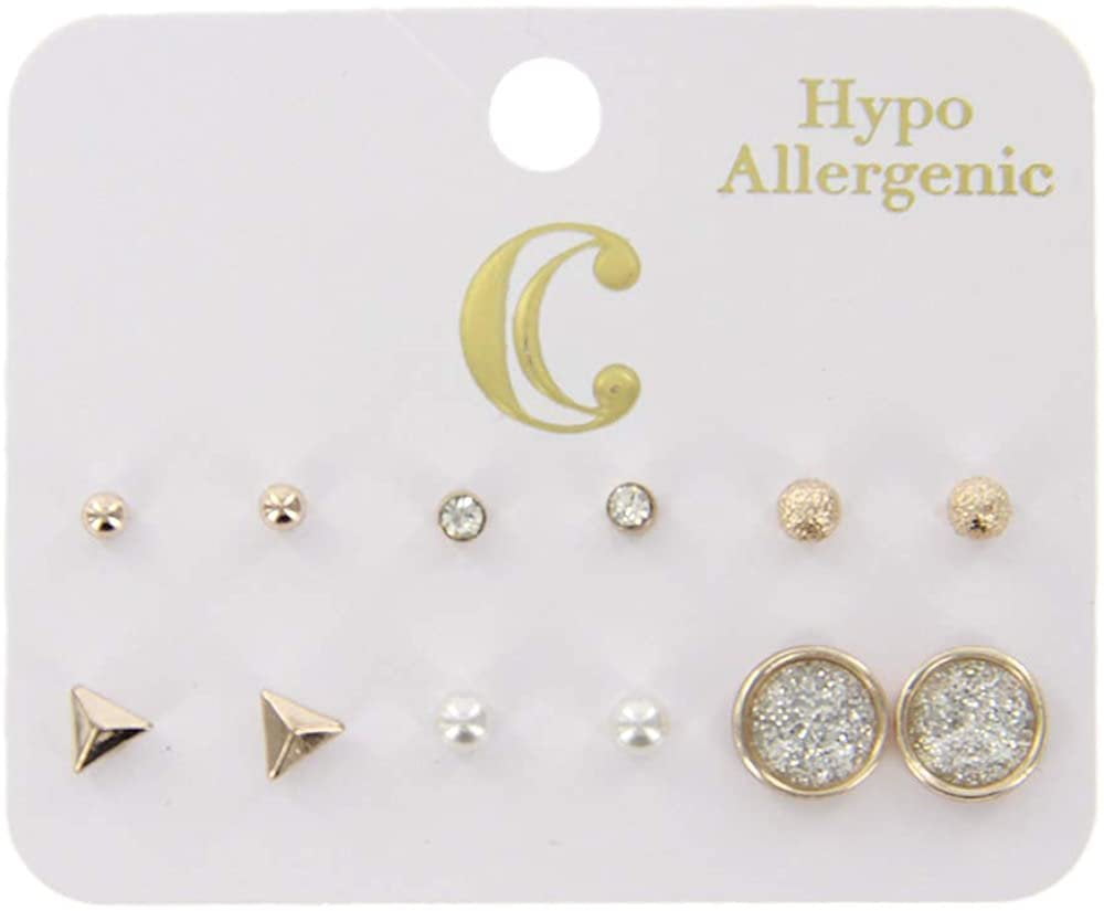 rose gold earrings for sensitive ears