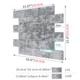 thumbnail image 2 of PVC Wall Tile Sticker 34x29cm per piece Tile Film 10 pieces Adhesive Tiles Cuttable Tiles, 2 of 5