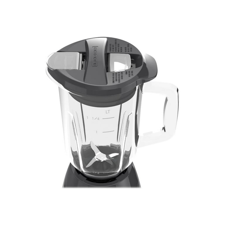  BLACK+DECKER BL1220SG 6-Cup Food Blender, Black/Silver,  Multi-Function, 1.42 L: Home & Kitchen