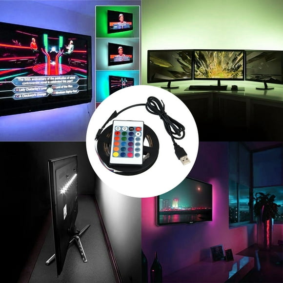 Tiras De Luces Led Ecomeon 1M Regulable con Control Remoto RGB