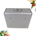 thumbnail image 3 of Emergency Medicine Cabinet Handheld Portable Medicine Box Wall Mount First Aid Kit Storage Container (Silver), 3 of 8