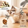 thumbnail image 5 of YTSKJ Cat Toys 7 Pack Silvervine Sticks Cat Feather Toy Kitten Chew Catnip Treat for Dental Care Teeth Cleaning Indoor Kitty Molar Snack Interactive Toy, 5 of 7