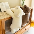 thumbnail image 4 of Almohada de felpa marrón con forma de oso pesado SNOWOLF de peluche, 60 cm, 4 of 7