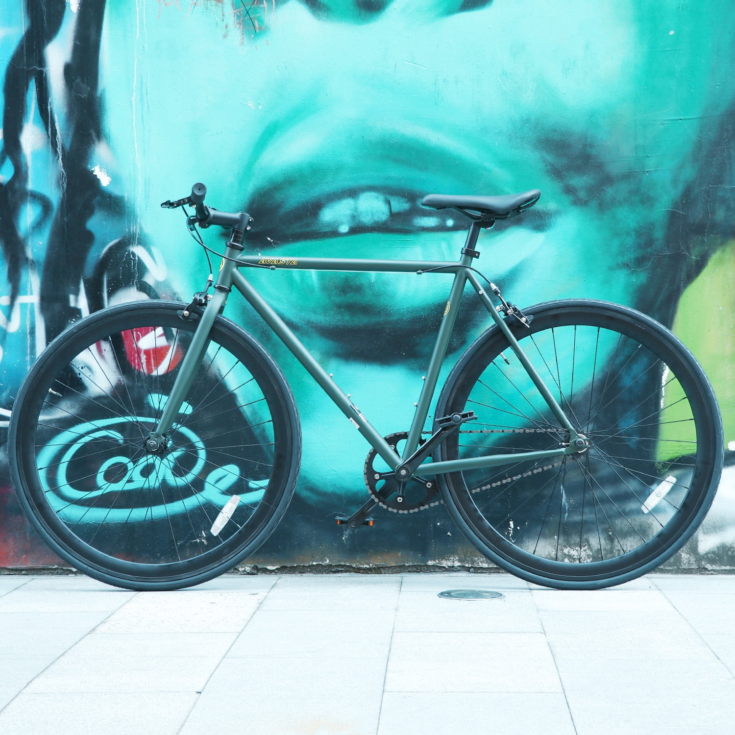 Single Speed Bike AVASTA Single-Speed Fixed Gear Urban Commuter