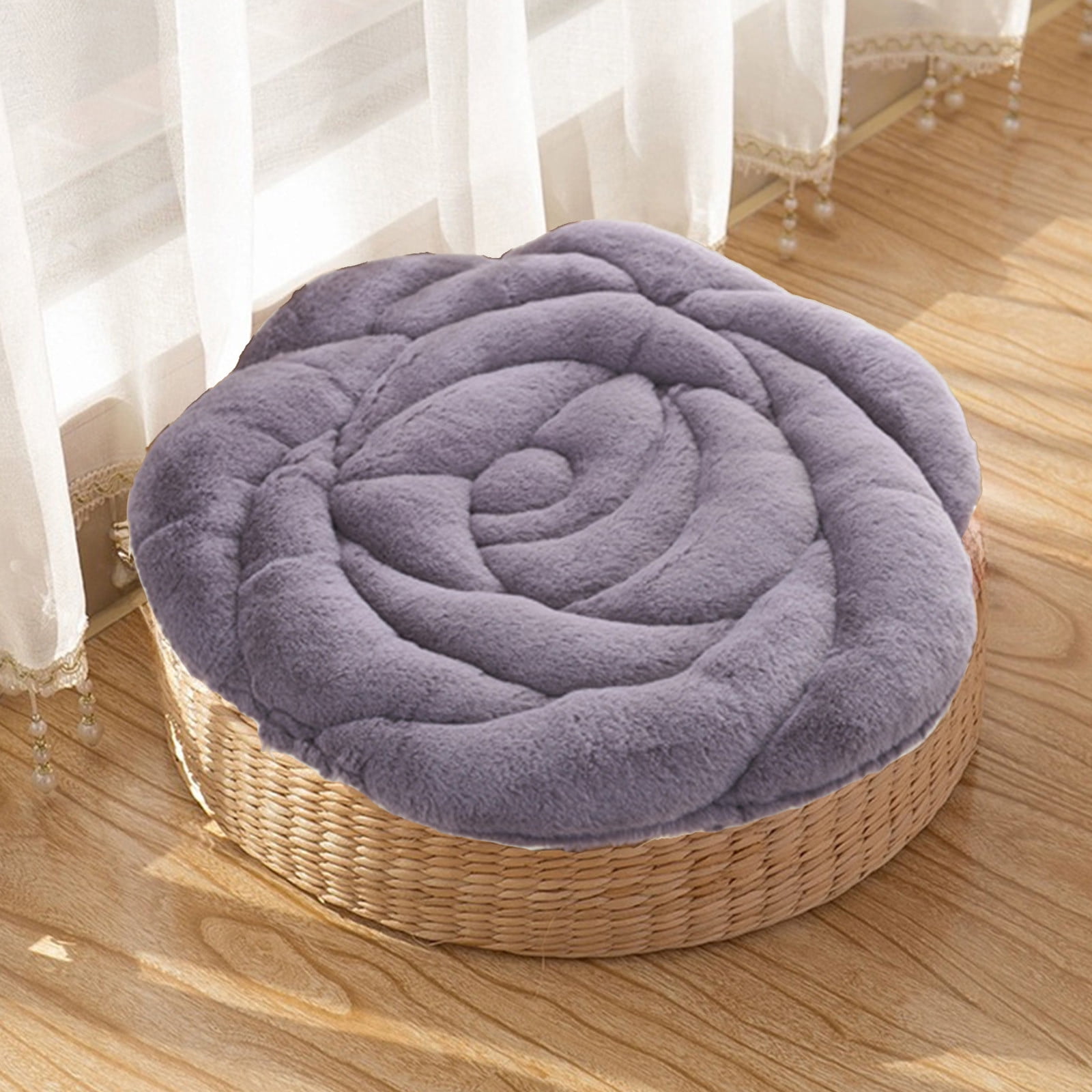 LANHUE Summer Savings Clearance! Seat Cushion Thick Floral Rose