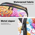 thumbnail image 4 of Vehicle Waterproof Oxford Cloth Storage Pouch Cable Organizer Cord Organizer Travel Small Bag 5.9x9.44x3.14 in, 4 of 6