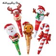 thumbnail image 2 of 50/20/10 piezas de globos de aluminio navideños, globos navideños con forma de hombre de jengibre y caramelos de Papá Noel para decoraciones navideñas 2025, 2 of 5