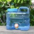 thumbnail image 2 of 7.5 L Water Jug, Water Containers with Spigot, Bpa Free Water Jug, Leak-Proof Large Camping Water Jug for Emergency Storage, Outdoor, Hiking, 2 of 8