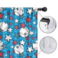 thumbnail image 4 of Blackout Kids Curtains,Blue Stars and Baseballs Pattern Childrens Insulated Curtains Set Of 2,Bedroom Essentials,Toddler Room Decor 42"x84", 4 of 5