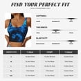 thumbnail image 5 of Sikiie Ice Blue Fire Wolf Print Strappy Sports Bra for Women Padded Push Up Sports Bra Athletic Running Sports Bra Workout Bra Yoga Bra, 5 of 5