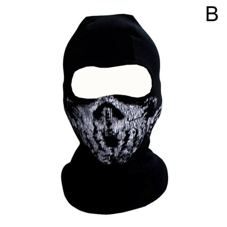Tactical Balaclava Skeleton Ghost Skull Full Face Mask Ski Halloween Windproof F6E4