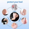 thumbnail image 2 of 3pairs Silicone Heel Stickers Heels Grips For Women Men Anti Slip Heel Cushions Non-slip Inserts Pads Foot Heel Care Protector, 2 of 5