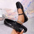 thumbnail image 3 of YOUYEDIAN Mary Jane Shoes Women 2026 Slip on Dressy Flats Shoes for Women Non-Slip Comfort Flats for School Formal Walking (Black), 3 of 8
