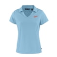 thumbnail image 2 of Women's Cutter & Buck  Powder Blue Dayton Flyers Vault Daybreak Eco Recycled V-Neck Polo, 2 of 3