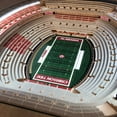 thumbnail image 3 of Brown Alabama Crimson Tide 25-Layer StadiumView Lighted End Table, 3 of 6