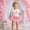k-879White11778, variant on SONGGE Girls Birthday Party Outfit Sets Short Sleeve O-Neck Romper Dress With Hair Cute Toddler Celebration Cartoon Adorable Clothing Sets