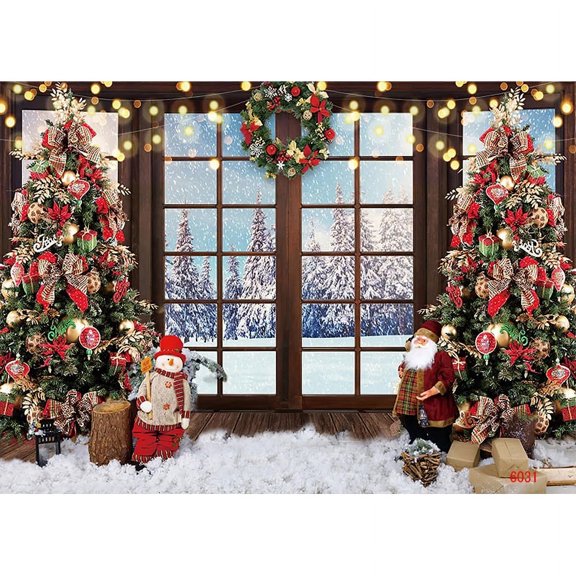Christmas Day Photography Backdrops Magic Xmas Eve Happy New Year Creath Fireplace Studio Background Props JD-12