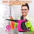 thumbnail image 4 of Eave Handheld Steam Cleaner, 10 in 1 Hand Held Steamer for Cleaning, Portable Pressurized Steamer for Home Use, Bathroom, Mini Steam Cleaners for Upholstery Furniture Sofa Couch Floor Tile Grout, 4 of 6