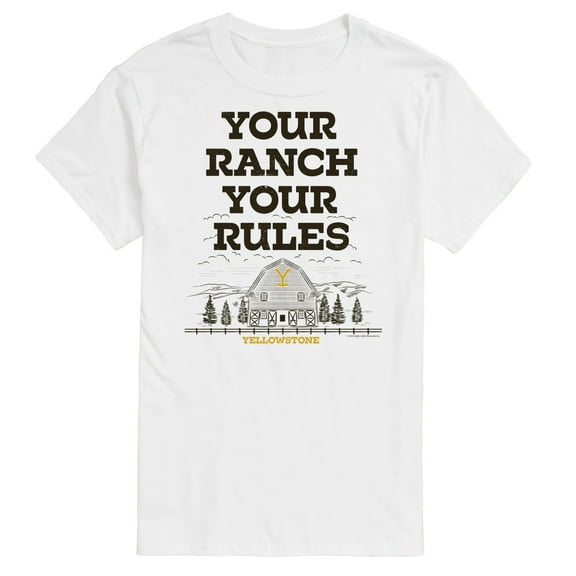 Yellowstone - Your Ranch Your Rules - Men's Short Sleeve Graphic T-Shirt