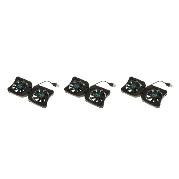 Cateissary USB Mini Folding 2 Fan Laptop Cooler Cooling Notebook Pad Type1