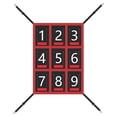 thumbnail image 1 of Visland Adjustable Baseball Softball Pitching Target 9 Hole Numbered Strike Zone Target for Baseball Net Throwing Hitting Accuracy Training Equipment, 1 of 8