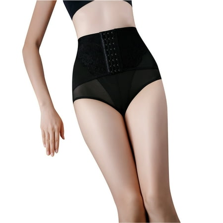 

Dtydtpe shapewear for women tummy control Women s Lace Open File Temptation Plus Size Panties Low Waist Free Breifs Black