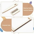 thumbnail image 4 of 2 Sets Wooden Weaving Looms Kit Wooden Mini Weaving Looms Square Weaving Looms Kit with Weaving Pin and Comb Knitting Looms DIY, 4 of 9