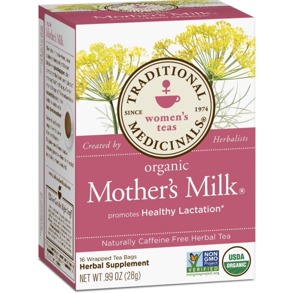 2 Pack Traditional Medicinals Organic Herbal Tea Bags, Mother's Milk