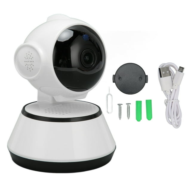 Cámara de seguridad interior, visualización de aplicaciones, visión nocturna, WiFi de 2,4 GHz, grabación continua para bebés, perros, guarderías y ancianos