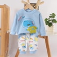 thumbnail image 3 of Sentuca Girls Boys Outfit Sets Size 2Y Print Long Sleeve Print Tops and Pants Fall Winter Warm Cute Toddler Two Piece Sets Multicolor, 3 of 6
