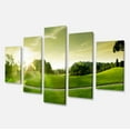 thumbnail image 2 of Beautiful Green Valley Panorama - Landscape Canvas Art Print, 2 of 3