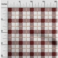 thumbnail image 1 of oneOone Cotton Cambric White Fabric Gingham Check Craft Projects Decor Fabric Printed By The Yard 56 Inch Wide, 1 of 4
