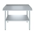 thumbnail image 2 of AmGood 48" Long x 30" Deep Commercial Work Table with Backsplash and Sidesplashes | Stainless Steel Prep Table for Kitchen, Restaurant, Garage, Laundry | NSF, 2 of 6