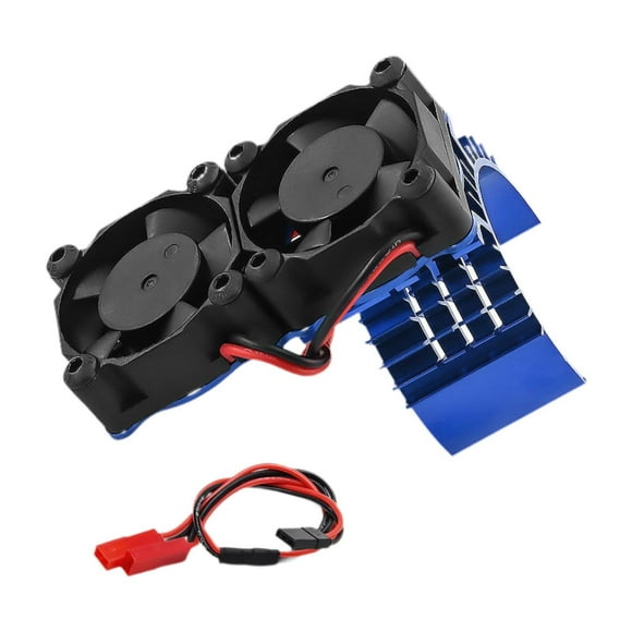 Milaget RC Car Motor Cooling Fan Accessories Sturdy Aluminum Alloy for 3674 3650 550 Blue