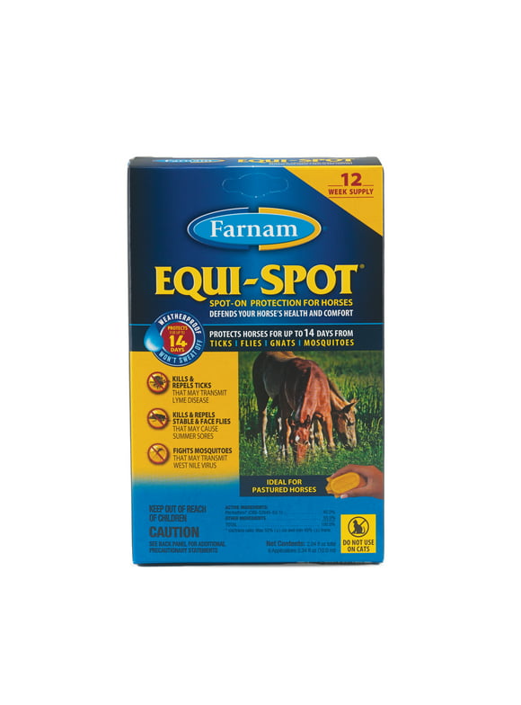 Farnam Equi-Spot Spot-On Protection for Horses, protects up to 14 days 12-week supply