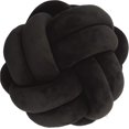 thumbnail image 1 of Bola de almohada con nudo transformacional, cojín de suelo, decoración de almohada para el hogar (negro), 1 of 2