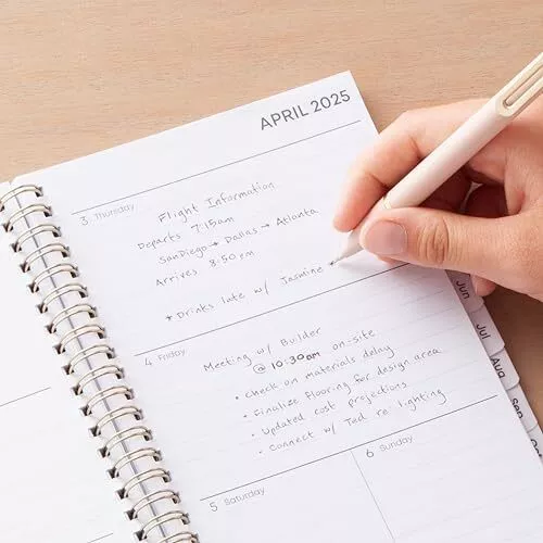 Blue Sky 2025 Weekly And Monthly Planner Calendar, January 2025 - December 2025,