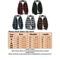 thumbnail image 2 of Frontwalk Winter Pockets Jacket Hoodies for Men Plaid Hooded Fleece Shirt Jacket Lightweight Thermal Zip-Up Overcoat, 2 of 6