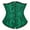 Black Green, variant on Underbust Corsets Women Gothic Red M