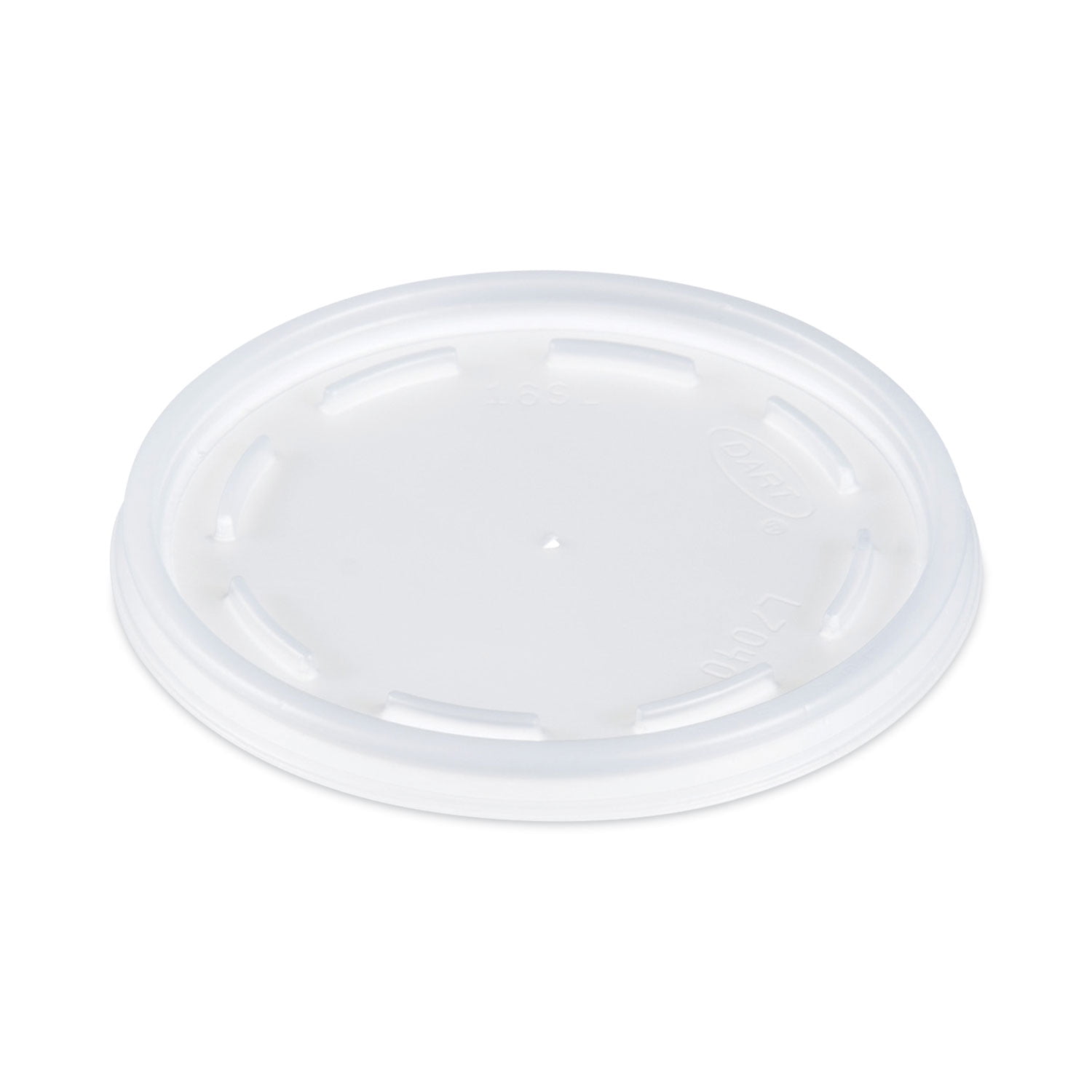 Dart Plastic Lids, Fits 12 oz to 24 oz Foam Cups, Vented, Translucent, 100/Pack, 10 Packs/Carton