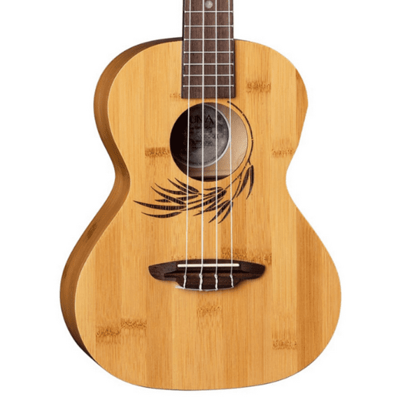 Luna Guitars Uke Bamboo Tenor Ukulele, Multicolor, 2 lbs