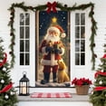 thumbnail image 2 of Upgraded&nbsp;35 X 71 Inch Christmas Door Cover - Santa Claus Pattern - Christmas Day Door Decoration - Festival Party Decoration Z, 2 of 6