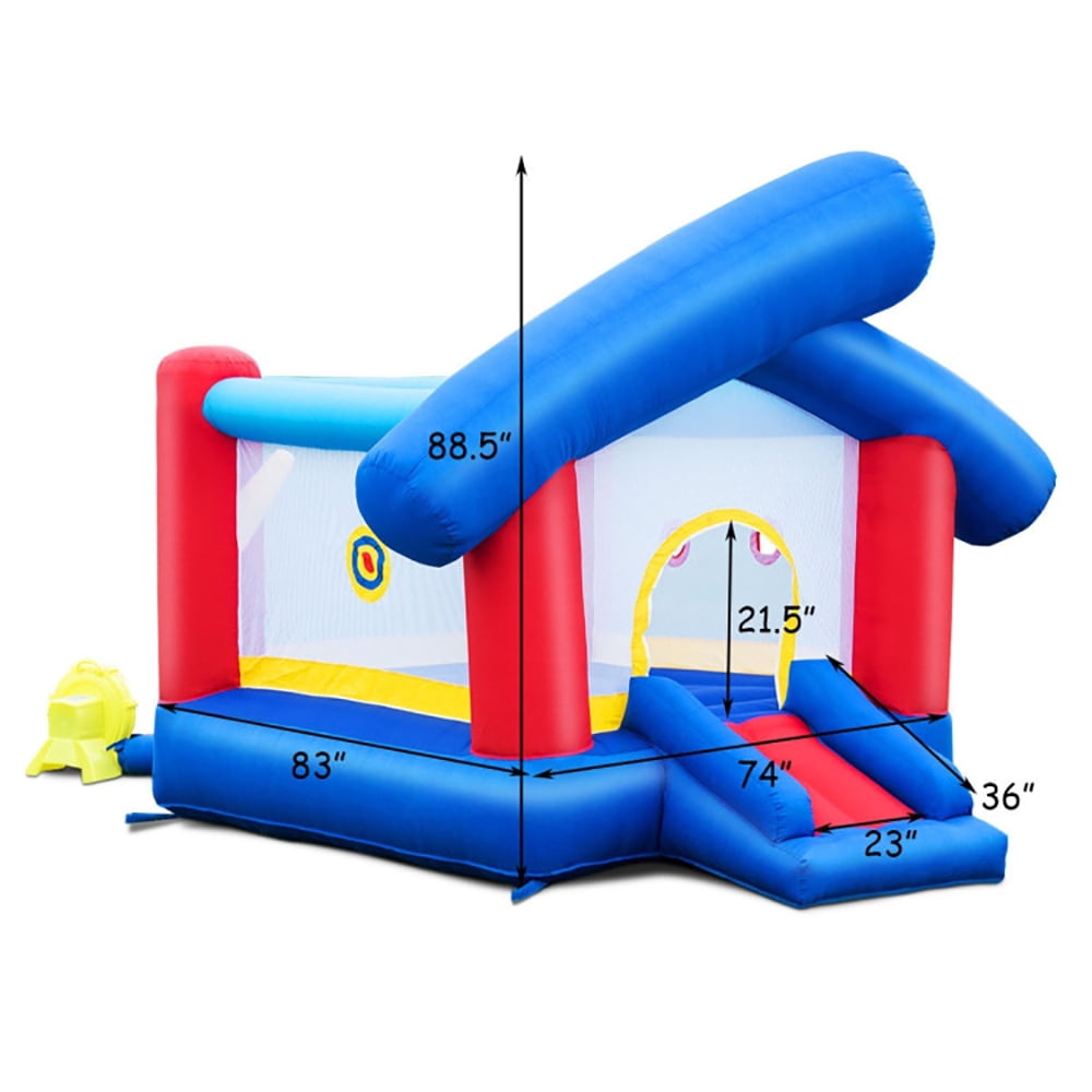 Aimee Lii Inflatable Bounce House Castle Jumper without Blower, Kids Bounce House for 3-10