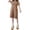 Coffee, variant on Ruyang Teen Girls Cotton Overalls Shorts Wide Leg Adjustable Strap Shorts Summer Solid Baggy Trendy Breathable Shortalls