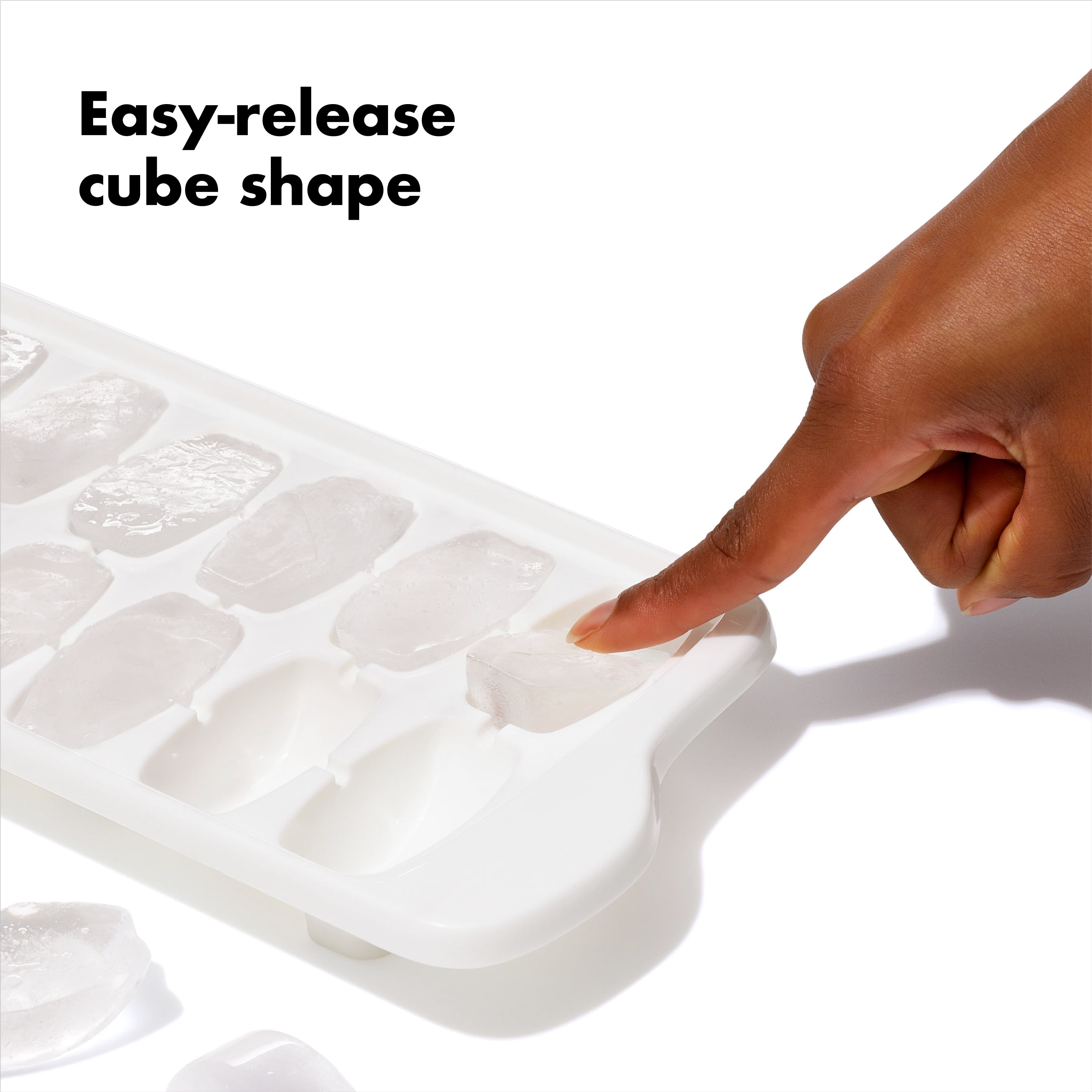 (3 pack) OXO Ice Cube Tray with Lid, 2-Pack, Blue